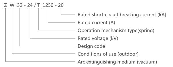 24kV outdoor vacuum circuit breaker