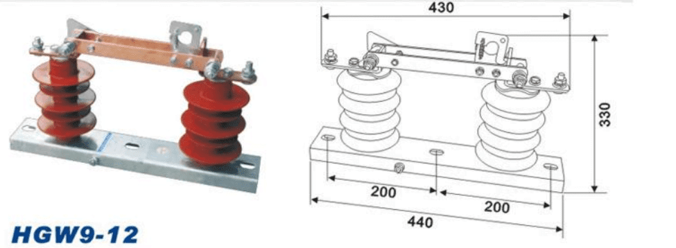 12kV silicon rubber disconnect switch