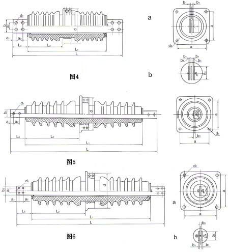 outdoor indoor aluminium conductor wall bushing