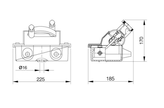 400a low voltage pole mount fuse cutout