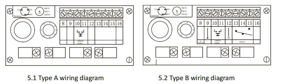 ekl4 a, ekl4 b short circuit and earth fault indicator